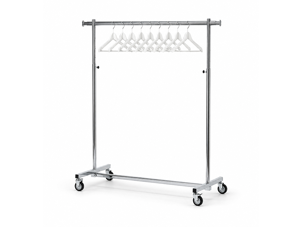 Bagnes | Clothes rack, 10 hangers included  | L132xP60xH145/160cm