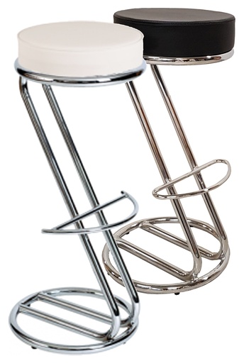 Tabouret Zurich | En Z, simili cuir | H82xD34cm