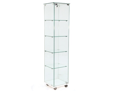 Charmey | Vitrine 4 étagères, fermant à clef | L42xP42xH183cm