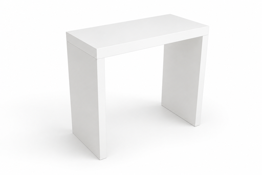 Boudry | White high table | L120xP60xH110cm
