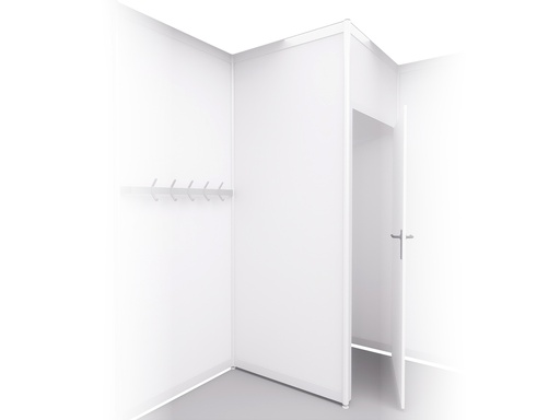151 Paroi supplémentaire blanche L100xH250cm